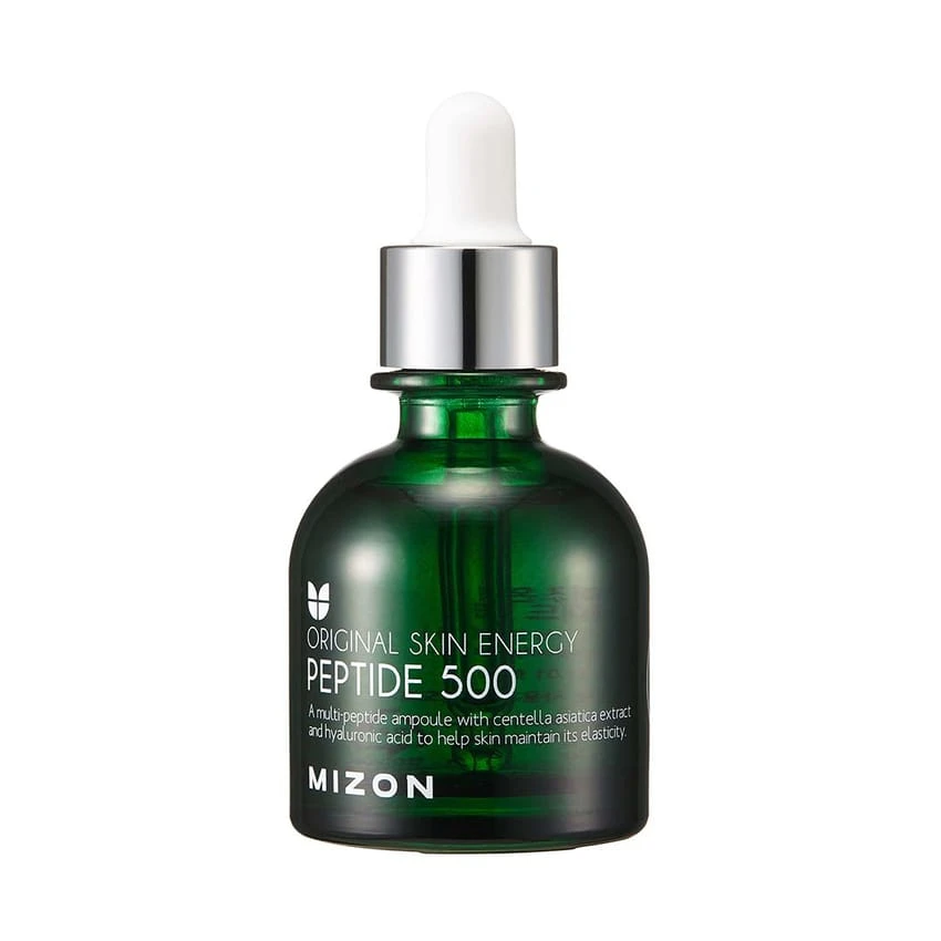 أمبولة MIZON Peptide 500، مضادة للتجاعيد، تركيبة آمنة ومرطبة (1.01 أونصة سائلة 30 مل)