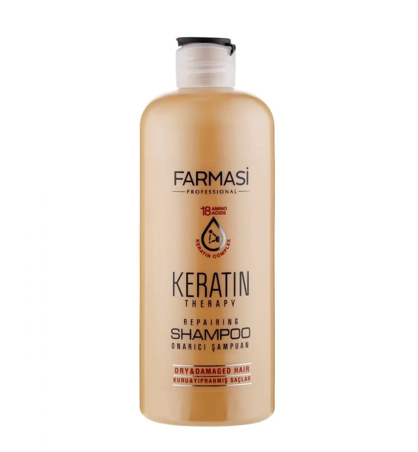 شامبو FARMASi Keratin Theraphy Repairing للشعر الجاف والتالف 360 مل 12.2 أونصة سائلة