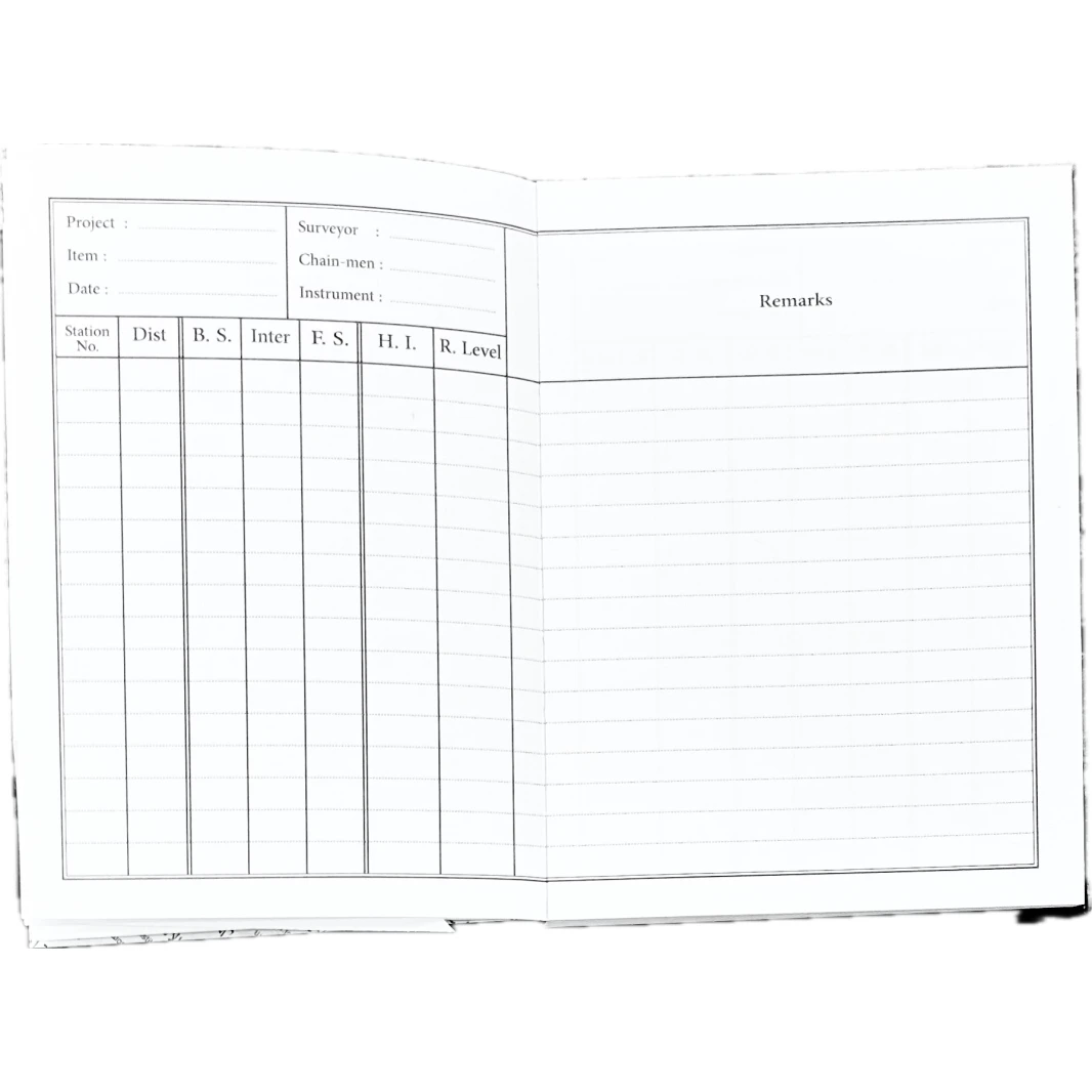 دفتر ملاحظات ميداني، غلاف مقوى، مطبوع، مقاس 127×175 مم - 96 ورقة