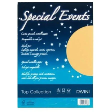 ورق Favini Special Events Pearlized مقاس A4 120 جرام - 20 ورقة