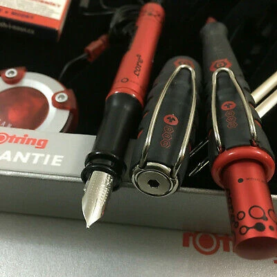 مجموعة أقلام حبر جاف ونافورة Rotring Core + ماسح ضوئي لراديو FM/AM - قابلة للتجميع