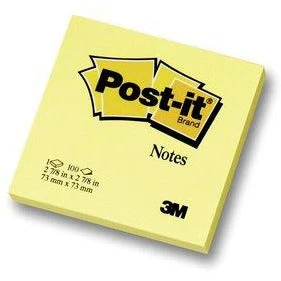 ملاحظات 3M Post-it® مقاس 3 × 3 بوصة