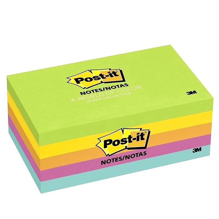 3M Post-it® Notes مقاس 3"x5" - عبوة من 5 أوراق ملونة "Ultra"