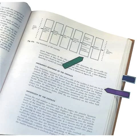 علامات تبويب علم السهم من 3M Post-it® مقاس 11.9 × 43.2 مم بألوان متنوعة - عبوة من 100 قطعة