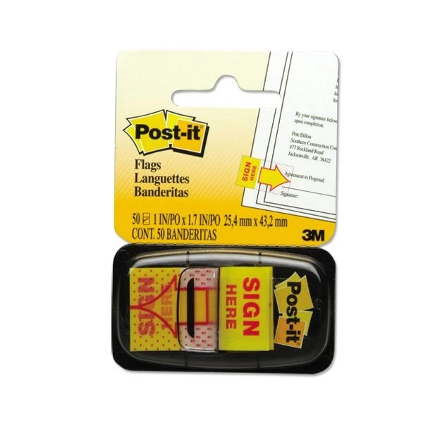 أعلام 3M Post-it® Sign Here - 3M