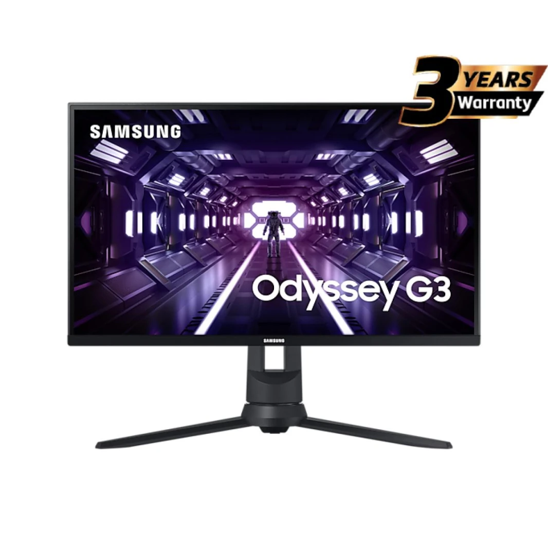 شاشة Samsung Odyssey G3 FHD (1920 X 1080) VA 144Hz 1Ms، شاشة ألعاب مسطحة، حامل قابل للتعديل بالكامل، 27 بوصة