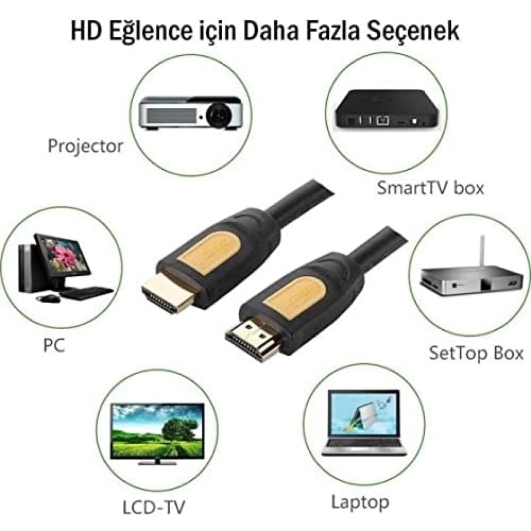 كابل HDMI 4K من UGREEN بطول 3 متر باللون الأسود