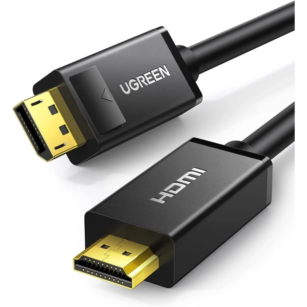 كابل UGREEN DP ذكر إلى HDMI ذكر 1 متر أسود