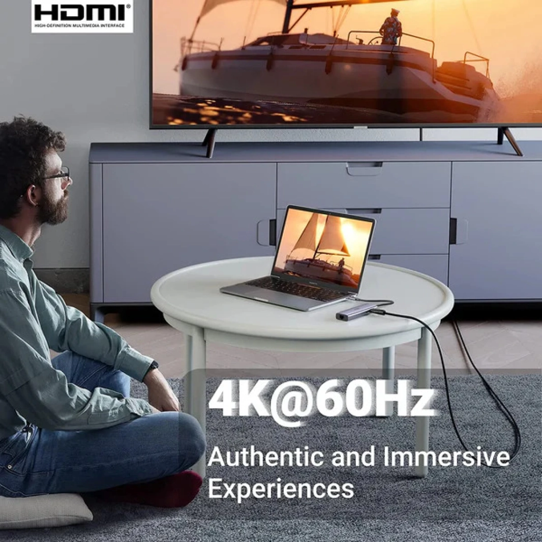 موزع USB C HDMI 4K 7 في 1 من Ugreen