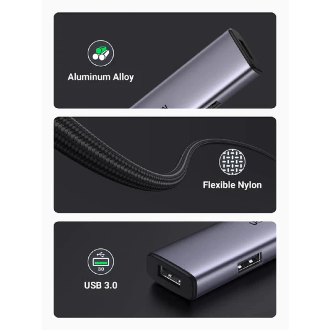 موزع USB C 4 في 1 من Ugreen