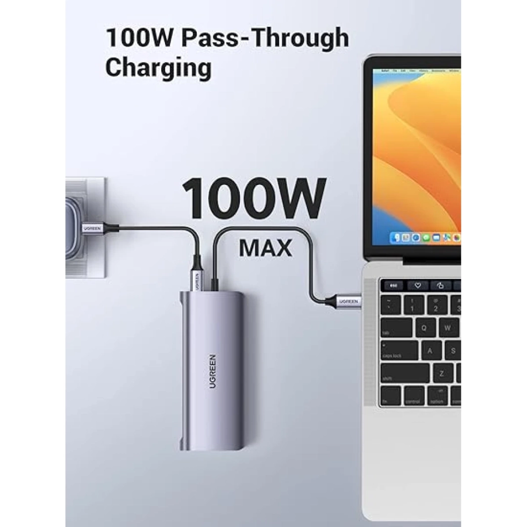 موزع USB C من UGREEN، محطة إرساء USB-C 10 في 1