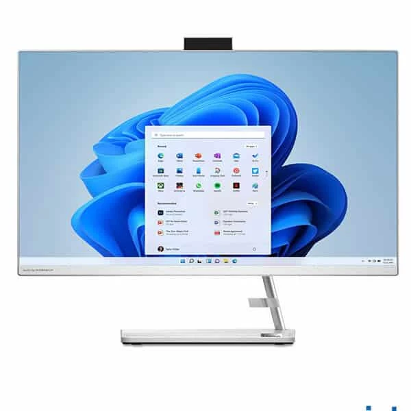 LENOVO IdeaCentre AIO 3 24IAP7 All in One - شاشة IPS مقاس 24 بوصة - معالج Intel Core i5-12450H من الجيل الثاني - أبيض