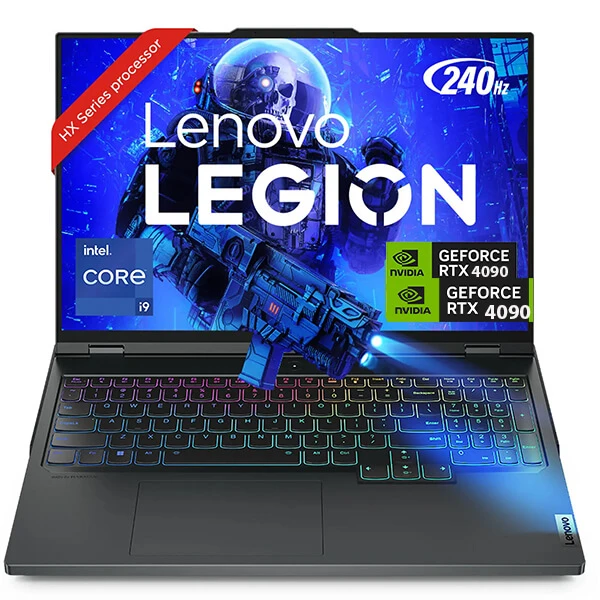 لابتوب الألعاب LENOVO LEGION PRO 7 16IRX8H - معالج Intel Core i9-13900HX من الجيل الثالث - RTX 4090 16GB - شاشة 16.0 بوصة WQXGA 240Hz