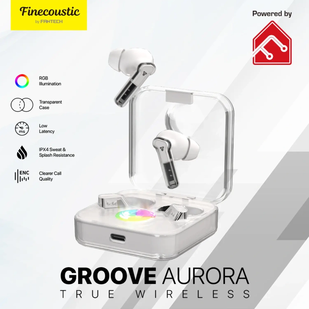 سماعات أذن ستيريو لاسلكية حقيقية FANTECH GROOVE AURORA TX3