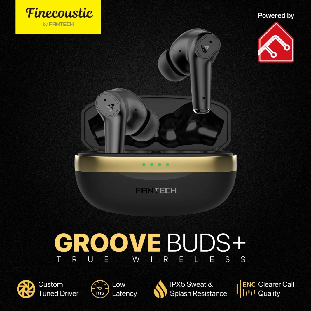 سماعات أذن FANTECH GROOVE BUDS+ TX2 ستيريو لاسلكية حقيقية