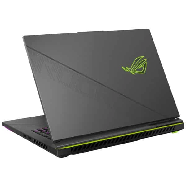 لاب توب ASUS ROG Strix G18 G814 للألعاب - Intel Core i9-14900HX - RTX 4070 8GB - شاشة 18 بوصة 2.5K WQXGA IPS 240Hz - أخضر فولت (حزمة كاملة) ماوس وحقيبة ظهر