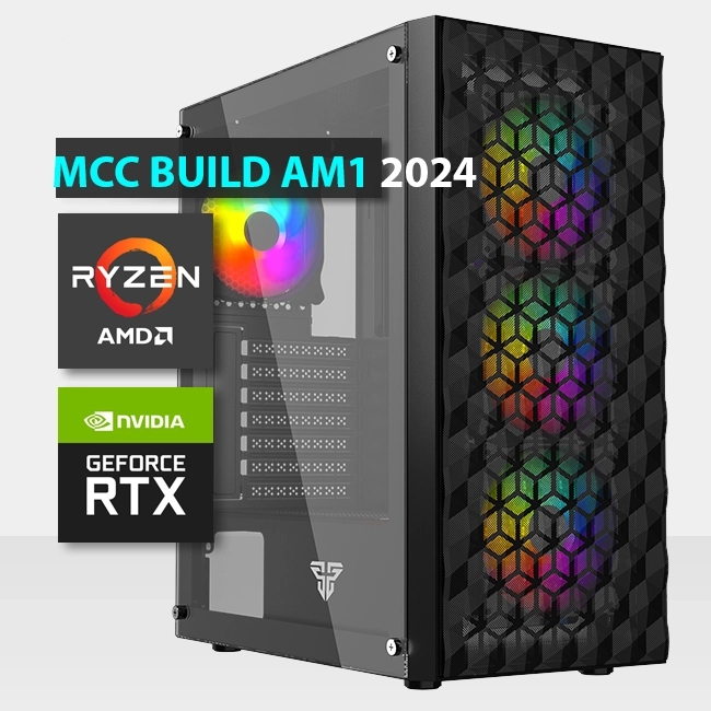 MCC AM1-24 - MIDAS Gaming PC Build || AMD Ryzen 5 7600 سداسي النواة - بطاقة رسوميات RTX 4060 8GB