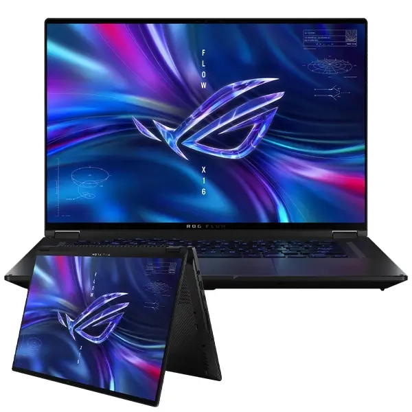 كمبيوتر محمول للألعاب بشاشة تعمل باللمس ASUS ROG Flow X16 (2023) GV601 - Intel Core i9-13900H من الجيل الثالث - RTX 4060 8GB DDR6 - شاشة 16 بوصة بدقة 2.5K WQXGA بمعدل تحديث 240 هرتز