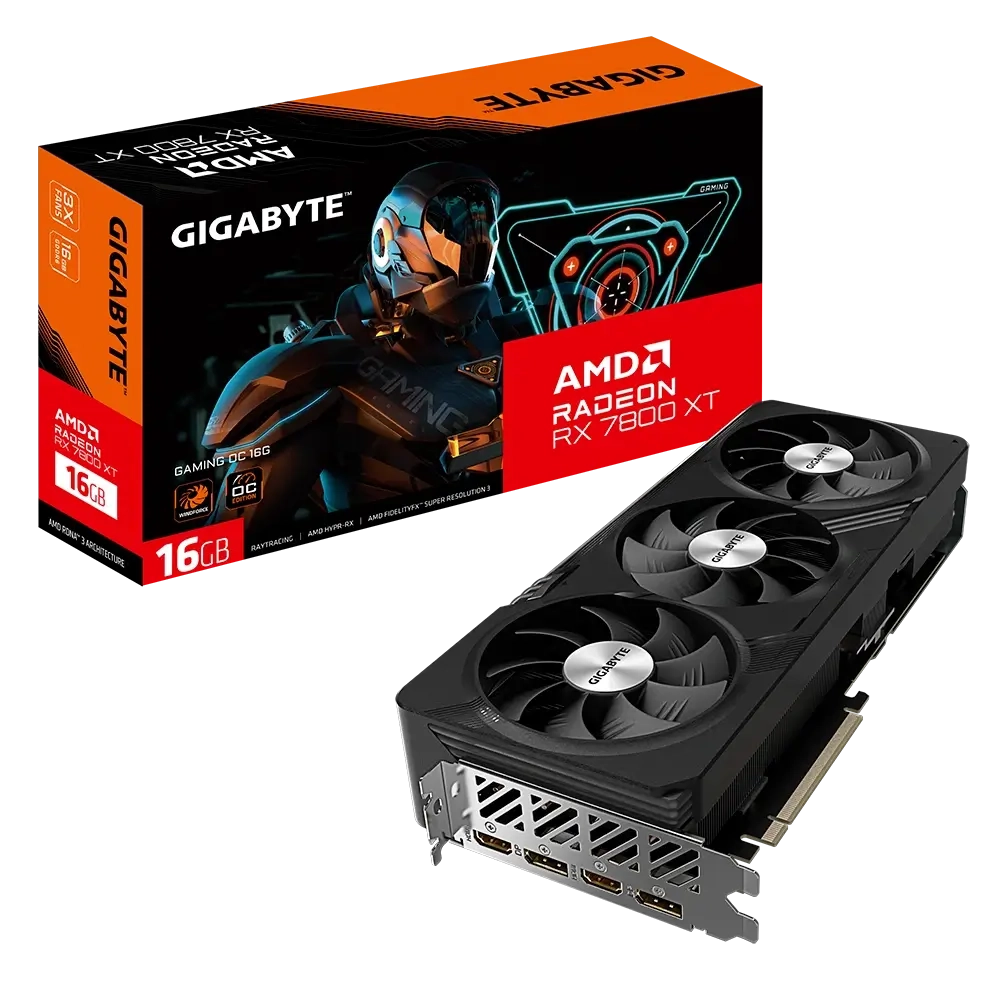 بطاقة رسوميات GIGABYTE Radeon RX 7800 XT GAMING OC 16G GDDR6