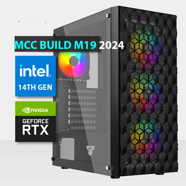 MCC M19-24 - جهاز كمبيوتر للألعاب من Midas || Intel Core I5-14400F 10-Core - بطاقة رسوميات RTX 4060 سعة 8 جيجابايت