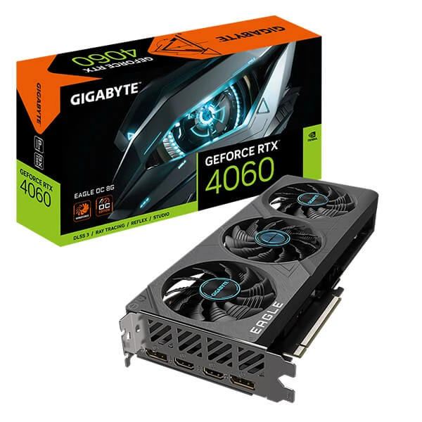 بطاقة الرسوميات GIGABYTE GEFORCE RTX 4060 EAGLE OC 8GB GDDR6