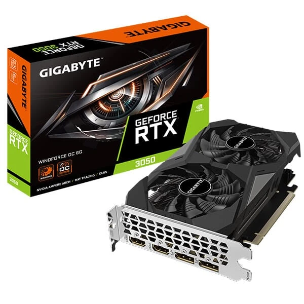 بطاقة الرسوميات GIGABYTE GEFORCE RTX 3050 WINDFORCE OC 6GB GDDR6