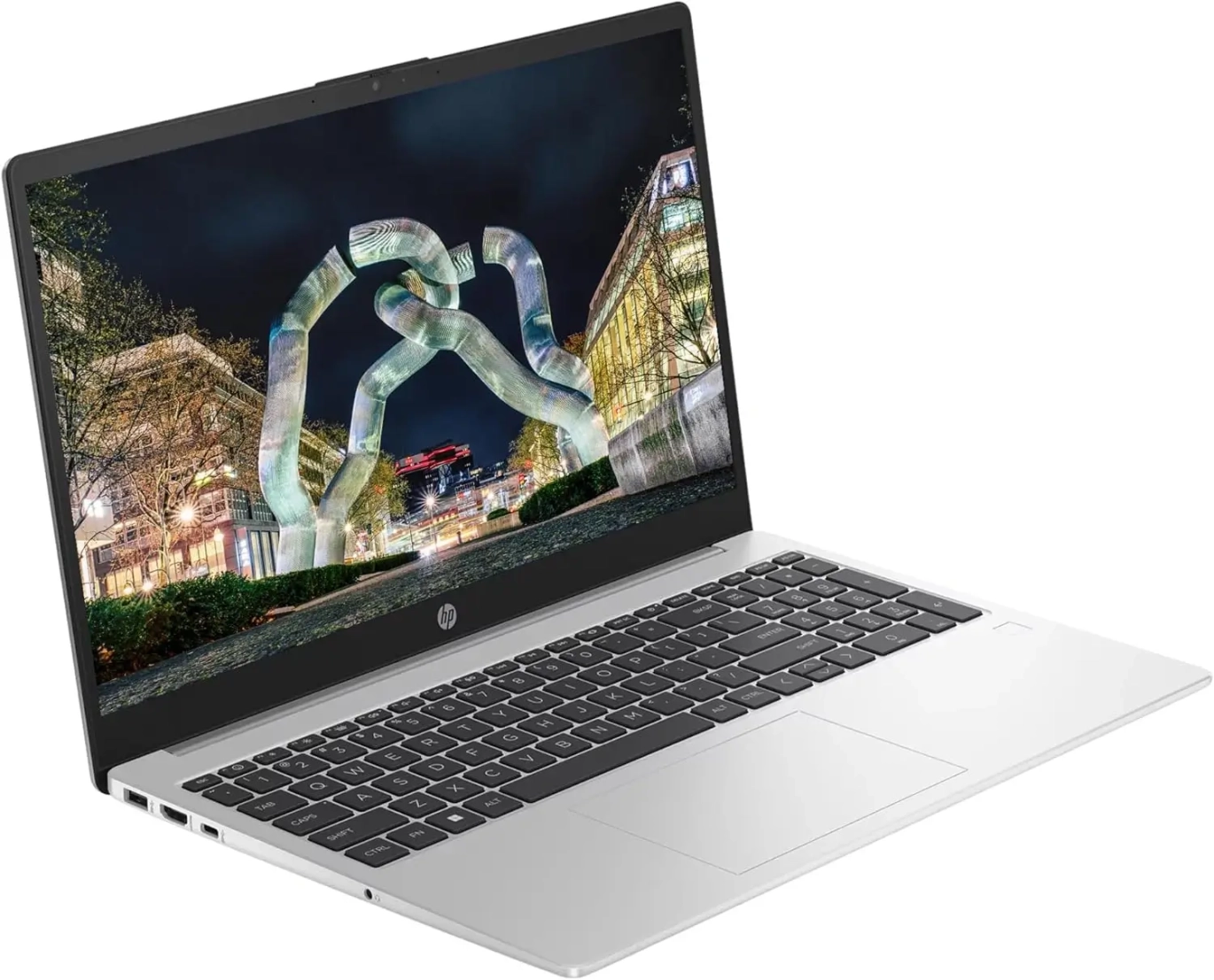 كمبيوتر محمول HP 250 G10 بشاشة 15.6 بوصة FHD IPS - معالج Intel Core i3-1315U من الجيل الثالث - ذاكرة وصول عشوائي سعتها 8 جيجابايت - قرص SSD سعة 512 جيجابايت