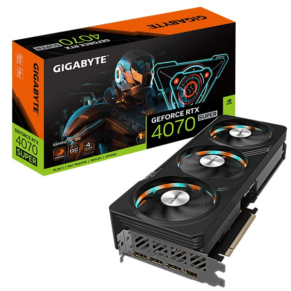 بطاقة رسوميات GIGABYTE GEFORCE RTX 4070 SUPER GAMING OC 12GB GDDR6X