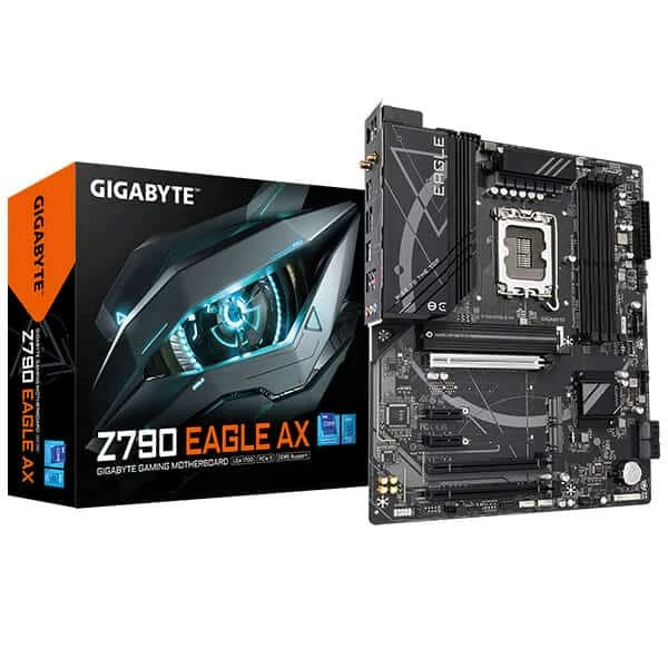 لوحة أم GIGABYTE Z790 EAGLE AX DDR5 مزودة بخاصية WiFi وبلوتوث