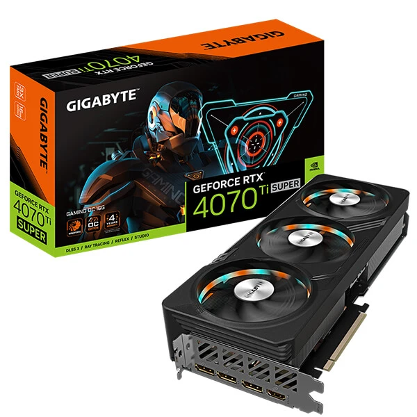 بطاقة رسوميات GIGABYTE GeForce RTX 4070 Ti SUPER GAMING OC 16GB