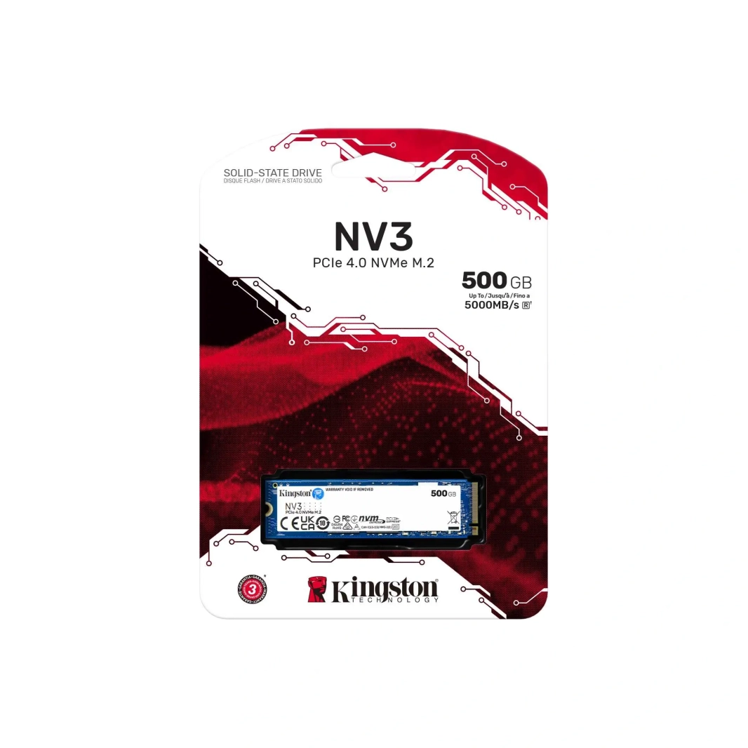 KINGSTON NV3 500GB M.2 PCIe 4.0 NVMe SSD