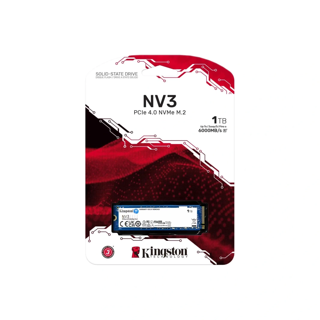 KINGSTON NV3 1TB M.2 PCIe 4.0 NVMe SSD