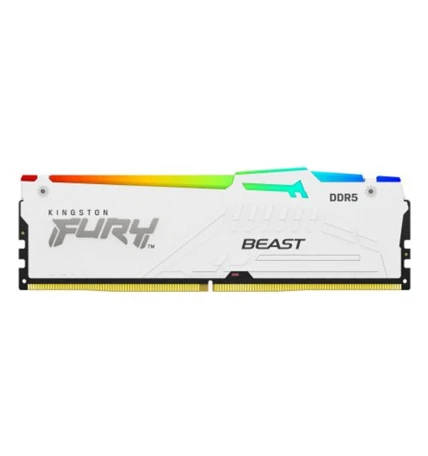 KINGSTON FURY BEAST 16GB 5200MHz DDR5 RGB WHITE RAM