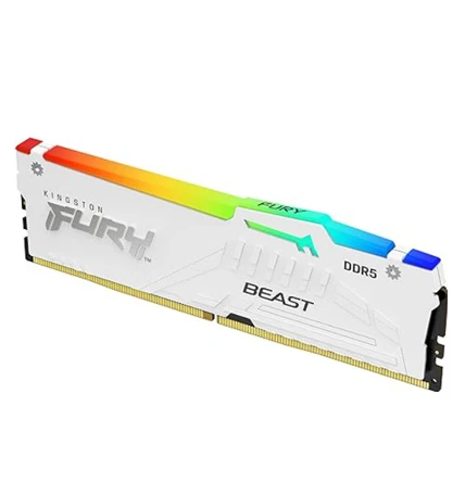 KINGSTON FURY BEAST 16GB 5200MHz DDR5 RGB WHITE RAM