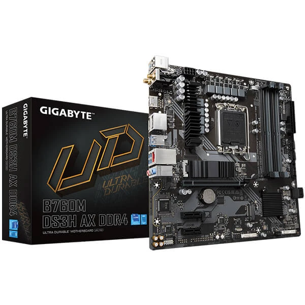 GIGABYTE B760M DS3H AX DDR4 WIFI & BLUETOOTH Motherboard