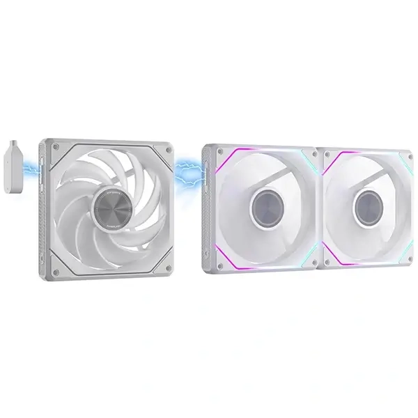 DARKFLASH G16 120MM MAGNETIC ARGB PC CASE FANS - 3 Pack White