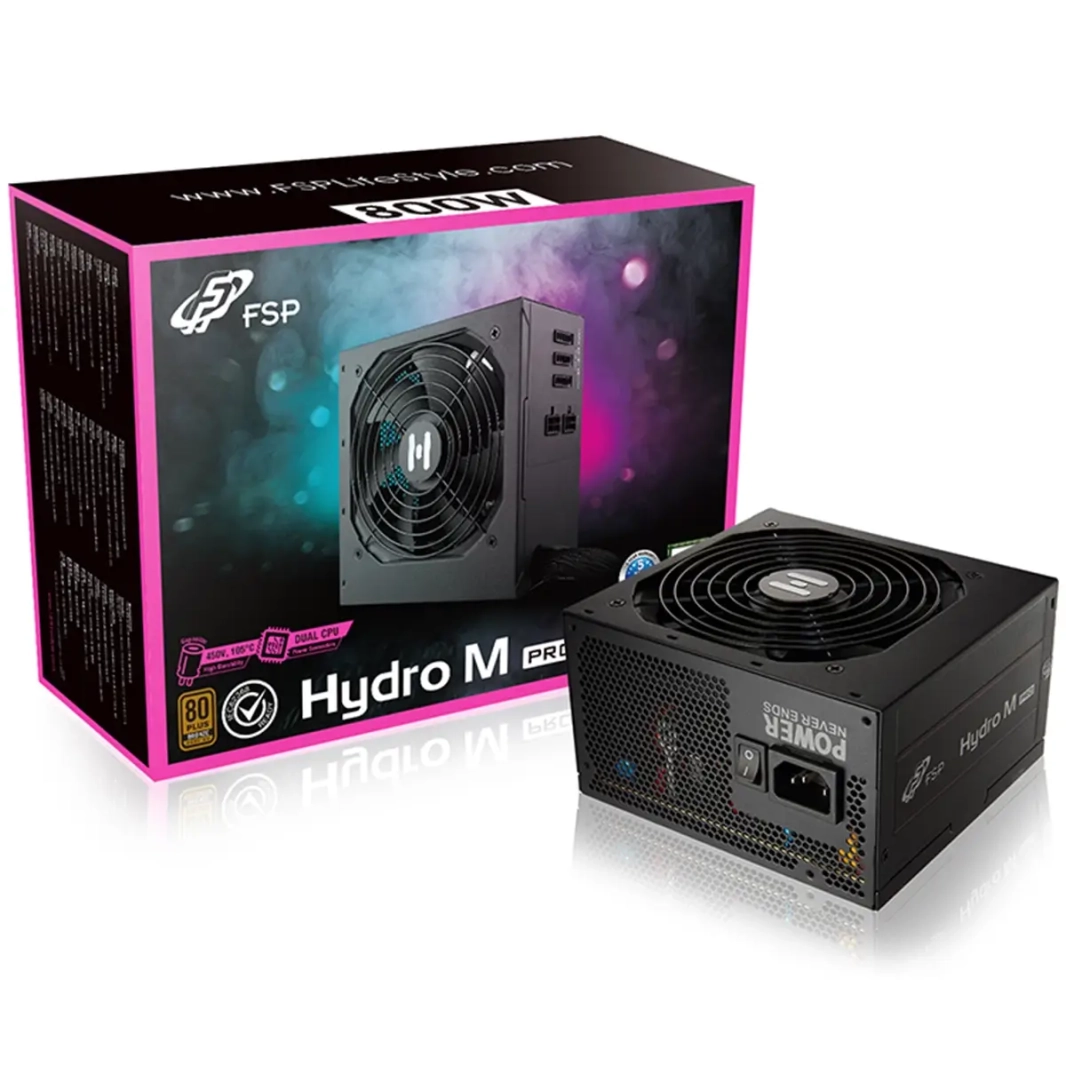 FSP Hydro M PRO 800W 80 PLUS Bronze ATX3.0 Power Supply