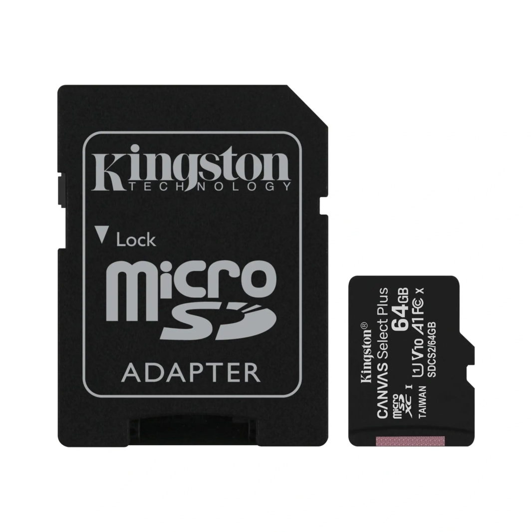 KINGSTON CANVAS SELECT PLUS 256GB microSD MEMORY CARD + SD ADAPTER