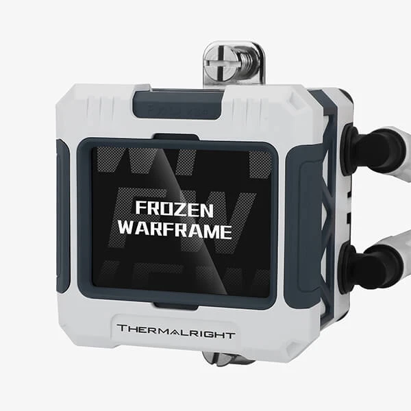 THERMALRIGHT FROZEN WARFRAME 240 ARGB CPU LIQUID COOLER - WHITE IPS LCD Display for Pictures - GIF Animations