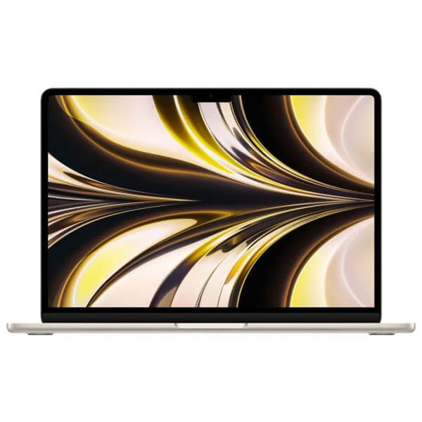 Apple MacBook Air 13-inch (2022) - M2 Chip 8-Core CPU & 10-Core GPU - 512 GB SSD - 8 GB Ram - Liquid Retina LED Backlit Display - Starlight (Arabic Keyboard)