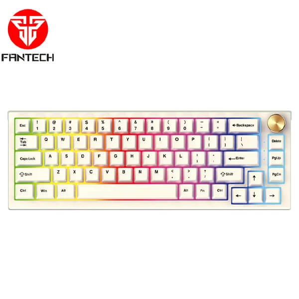 لوحة مفاتيح ميكانيكية لاسلكية FANTECH MAXFIT67 MK858، بلوتوث، RGB