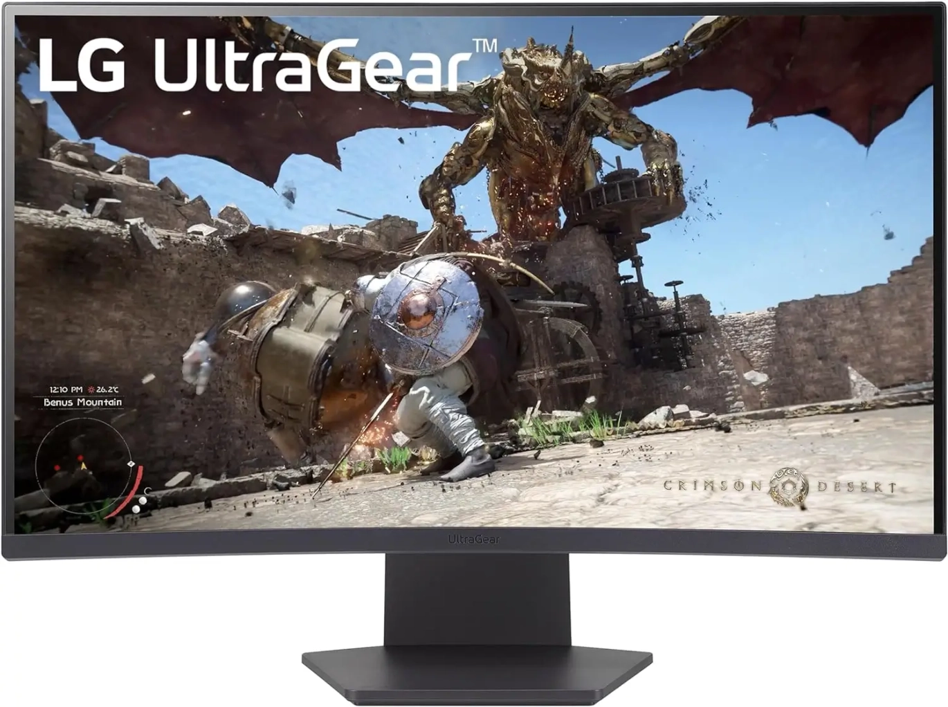 شاشة الألعاب المنحنية LG 27GS60QC-B UltraGear QHD 2K 180Hz 1ms AMD FreeSync HDR10 1000R مقاس 27 بوصة