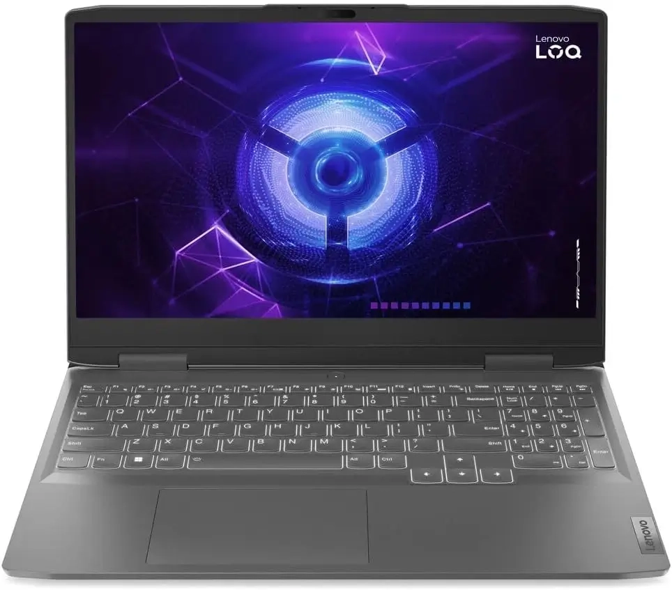 كمبيوتر محمول للألعاب LENOVO LOQ 15IRX9 - معالج Intel Core i5-13450HX من الجيل الثالث - GeForce RTX 3050 6GB - شاشة IPS مقاس 15.6 بوصة 300nits 100% SRGB 144Hz