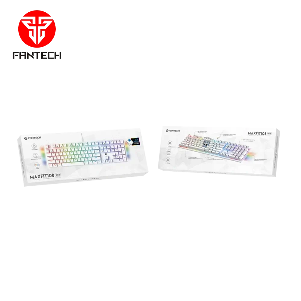 لوحة مفاتيح ميكانيكية FANTECH MAXFIT108 MK855 RGB - إصدار الفضاء