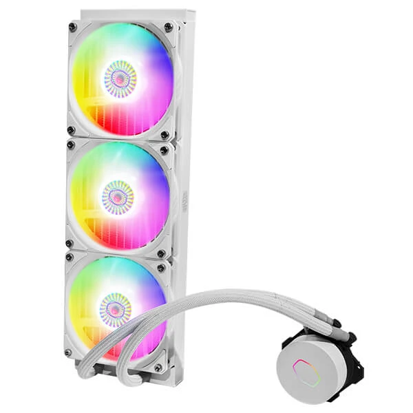 مبرد وحدة المعالجة المركزية السائل Cooler Master MasterLiquid ML360L ARGB V2 White Edition