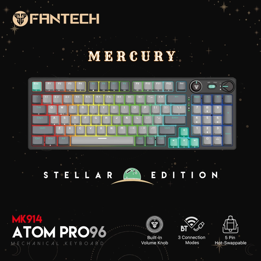 FANTECH ATOM PRO96 MK914 MECHANICAL GAMING KEYBOARD - STELLAR EDITION MERCURY