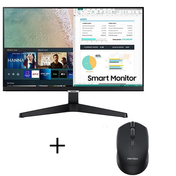 SAMSUNG M5 S24AM506NM 24-inch IPS FHD Smart Monitor - Black