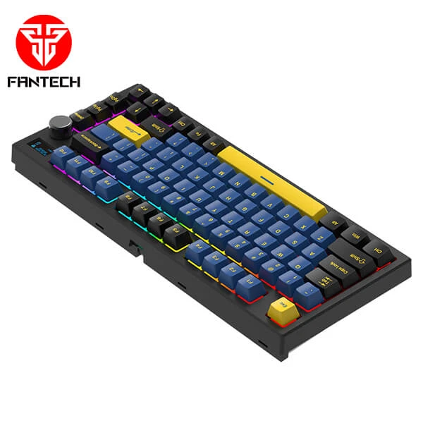 FANTECH MAXFIT81 MK910 VIBE EDITION GRAND COBALT RGB Tri-mode Connections Modular Mechanical Gaming Keyboard (PBT KEYCAPS)