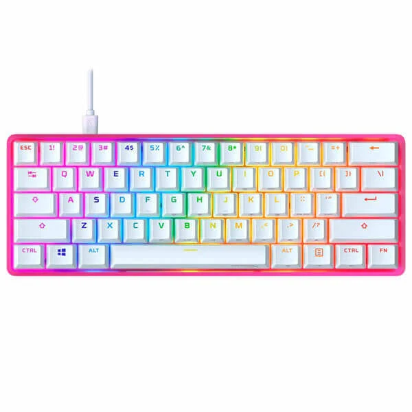 HyperX ALLOY ORIGINS 60 MECHANICAL GAMING KEYBOARD - DOUBLE SHOT PBT KEYCAPS - PINK