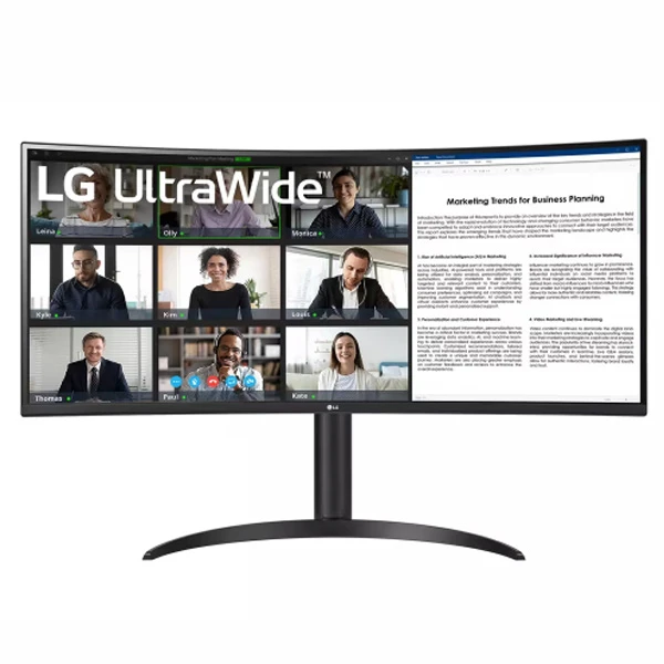 LG 34WR55QC-B 34-INCH ULTRAWIDE CURVED MONITOR WITH WQHD HDR10 DISPLAY 100HZ REFRESH RATE AND USB TYPE-C